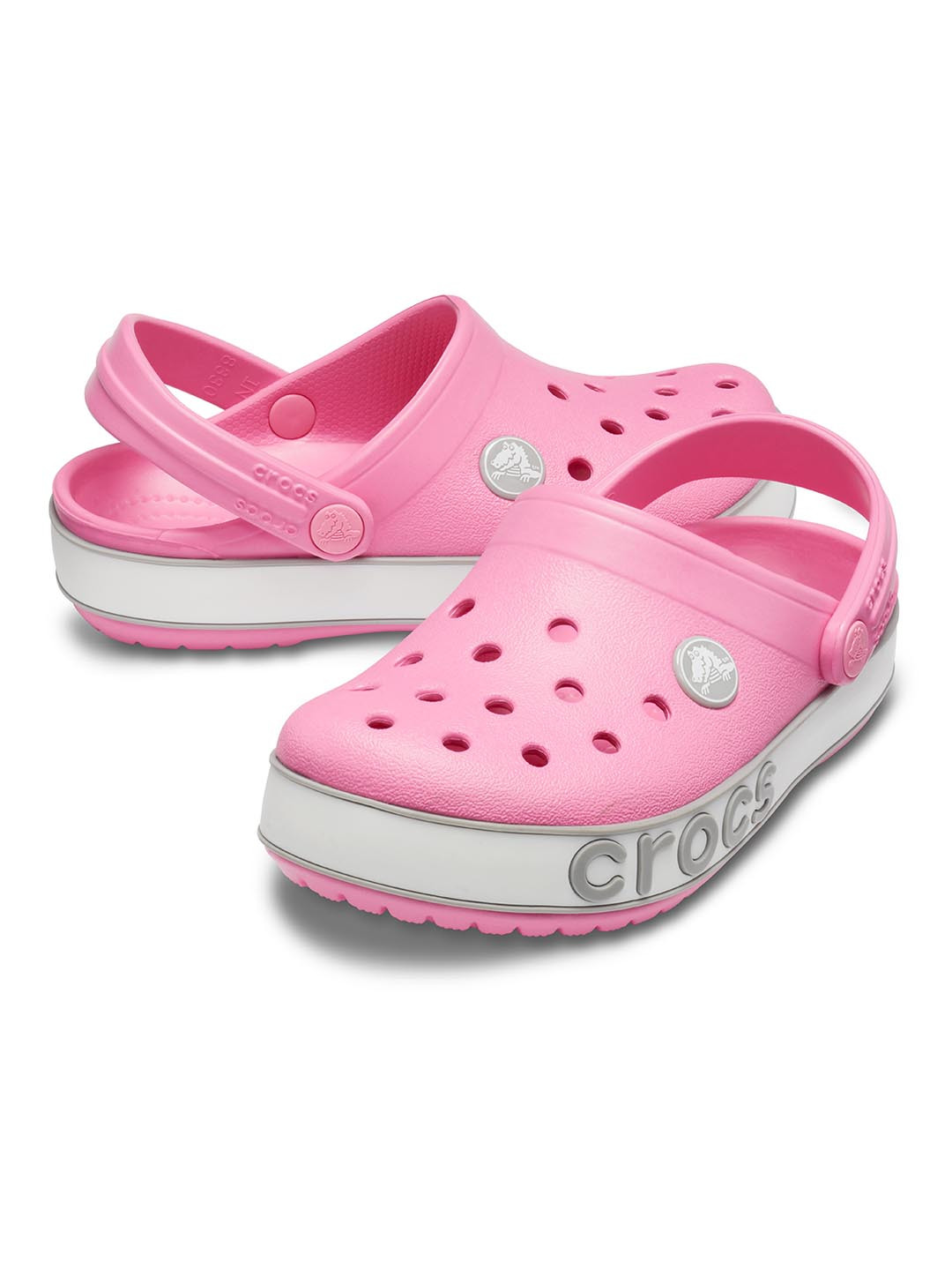 black and pink crocs